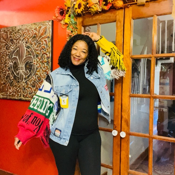 Patchwork Denim Jacketet - Picture 5 of 7